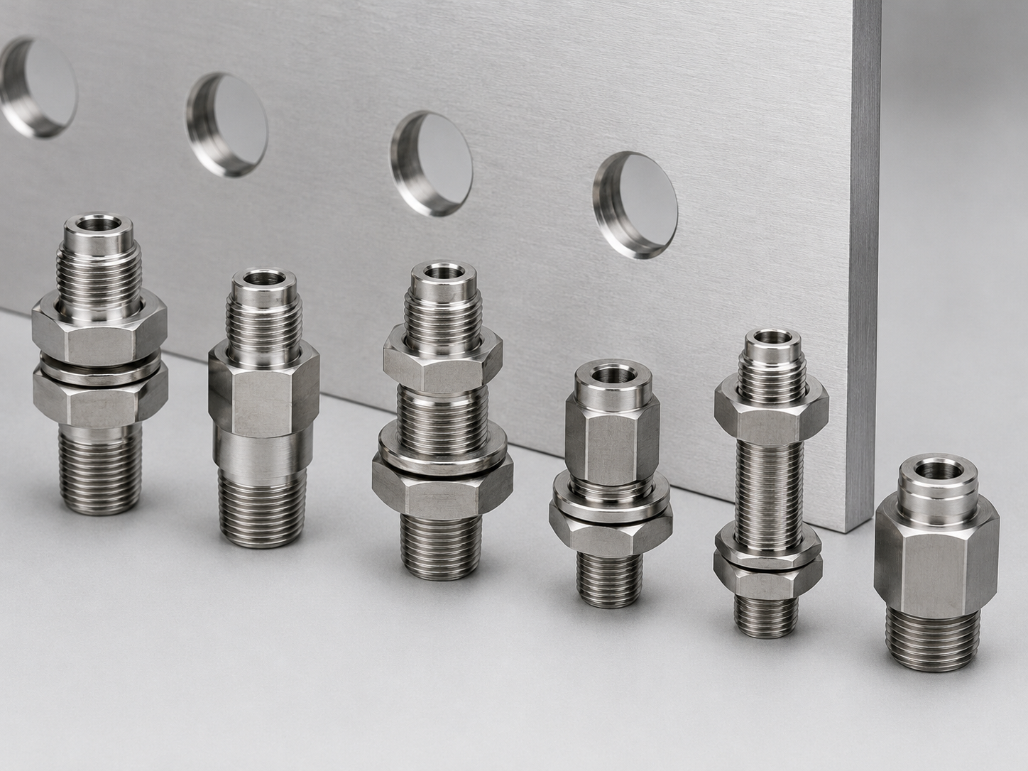 Bulkhead Pressure Gauge Connector