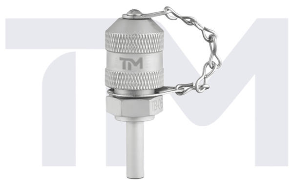 Tube connection hydraulic test points for diagnostic points in tubing.