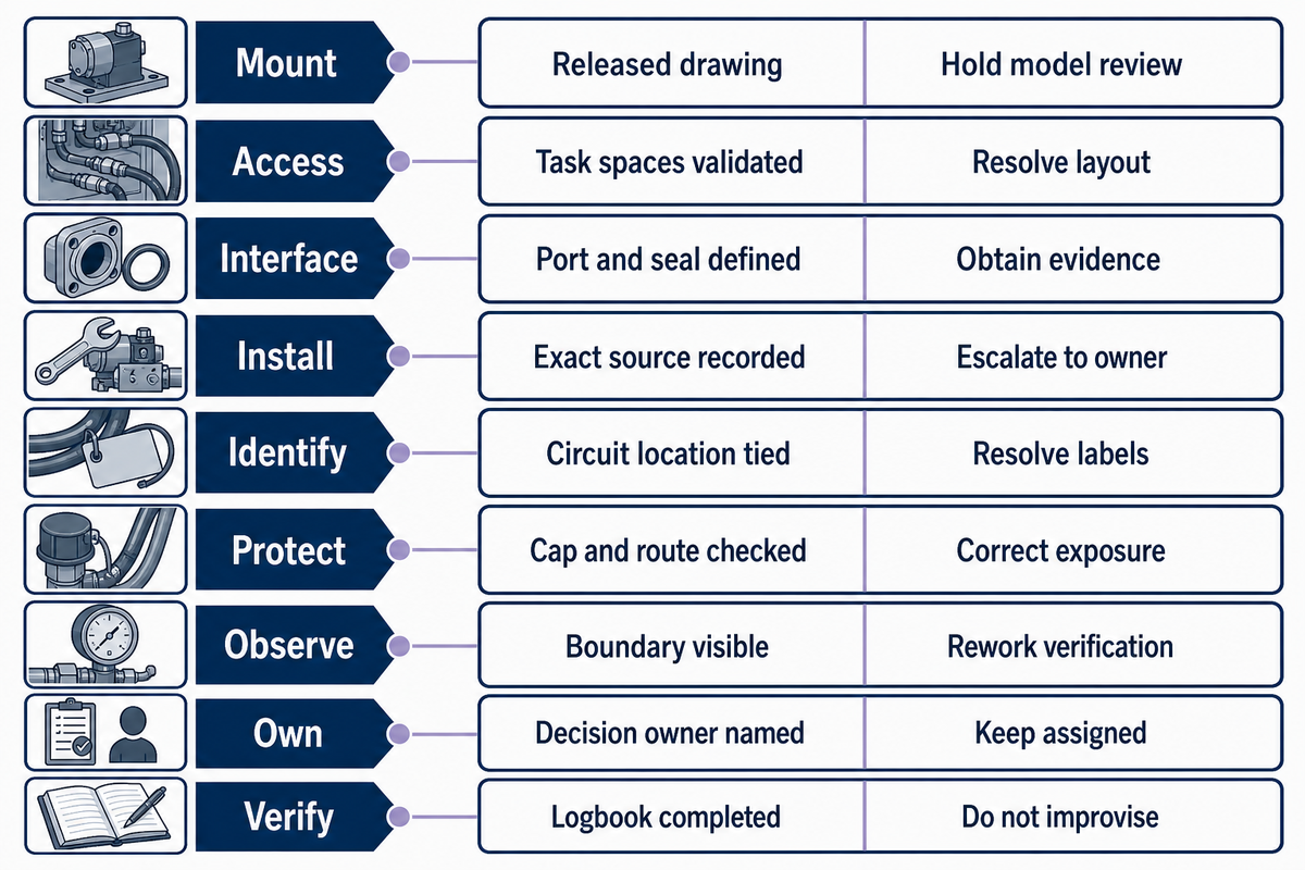 Use the Mount-Access-Verify Readiness Board Before Model Review