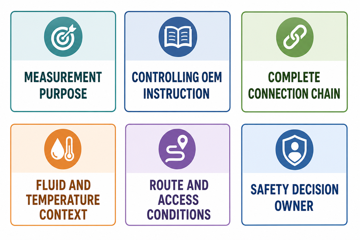 The Pre-Measurement Brief: Six Questions Before a Gauge or Sensor Is Connected