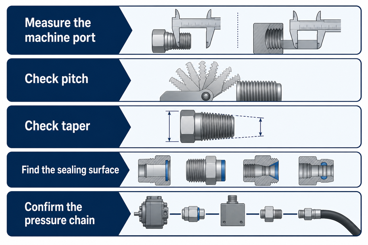 Identify Thread Diameter, Pitch, and Taper — TIME