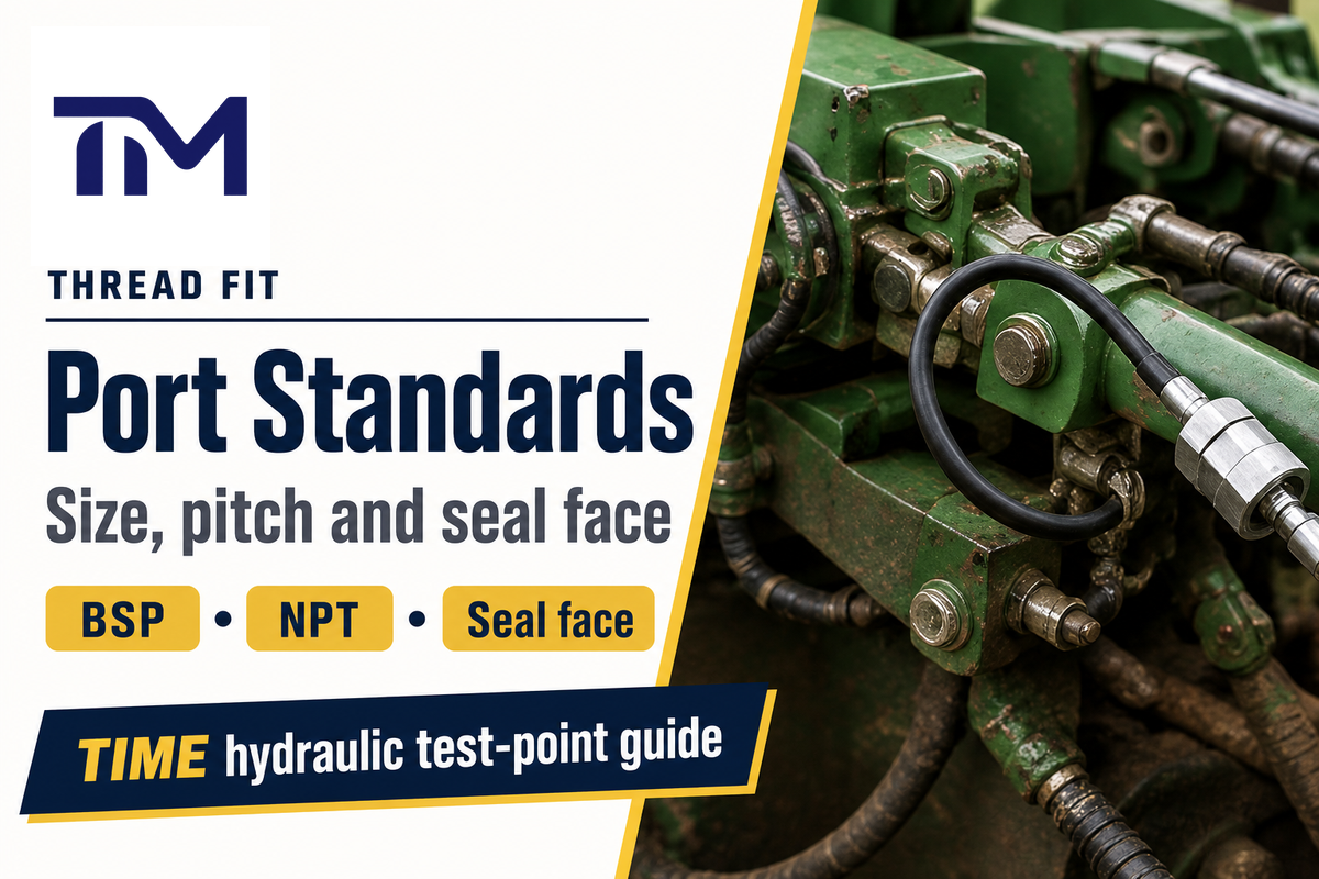 Port Standards visual for pressure gauge connector selection
