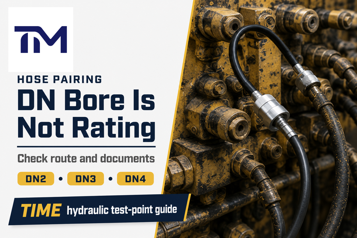 DN Bore Is Not Rating visual for pressure gauge connector selection